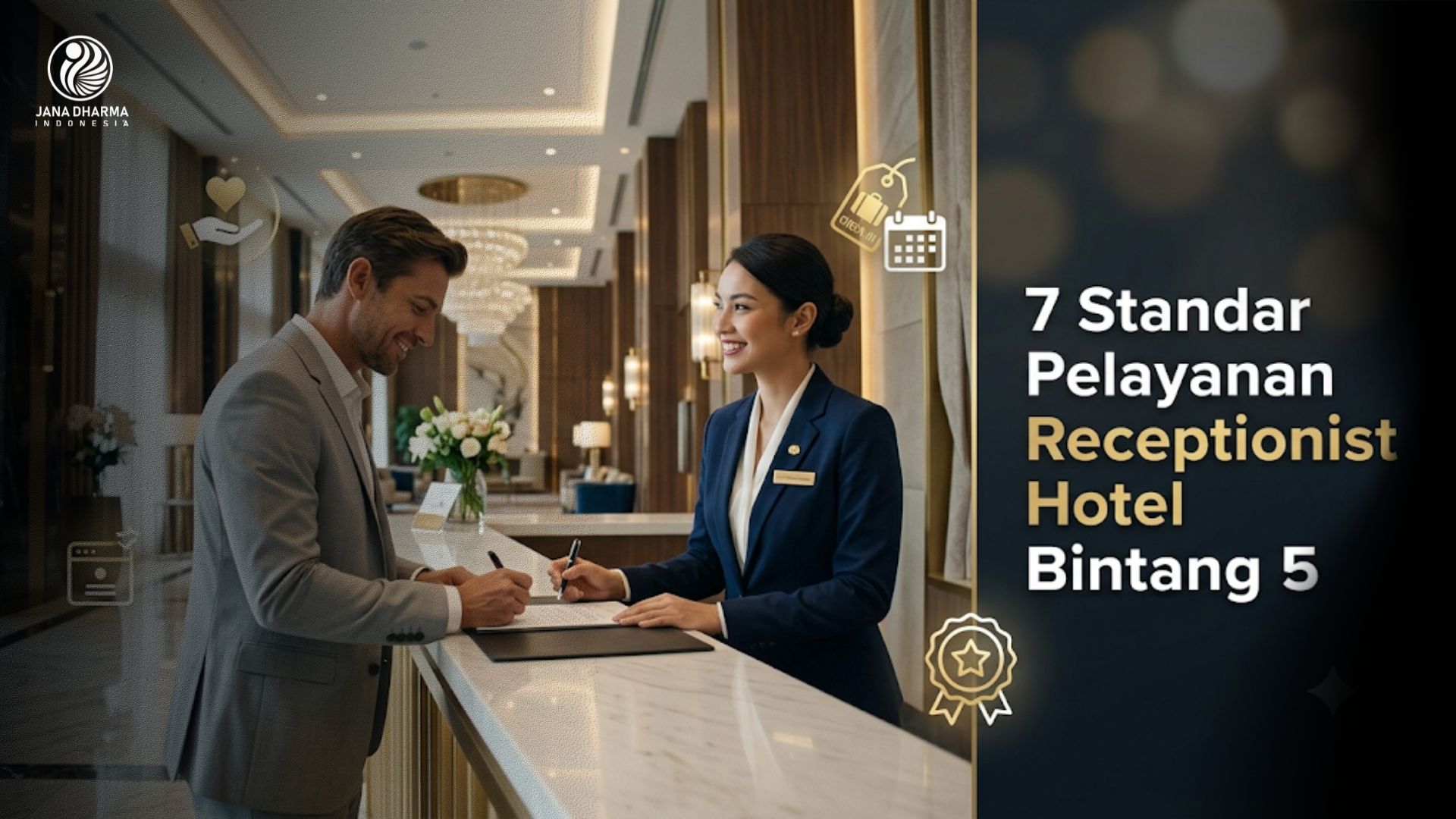 7 Standar Pelayanan Receptionist Hotel Bintang 5 yang Wajib Dikuasai