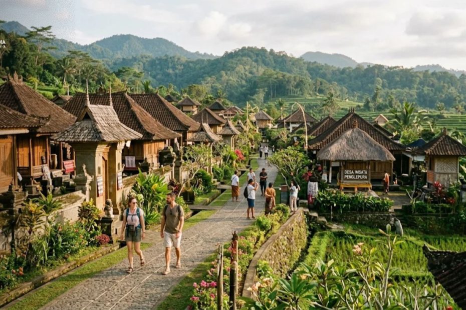 alur kunjungan desa wisata yang tertata rapi dan tidak overcrowded