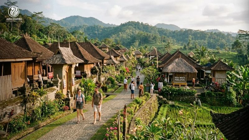 alur kunjungan desa wisata yang tertata rapi dan tidak overcrowded